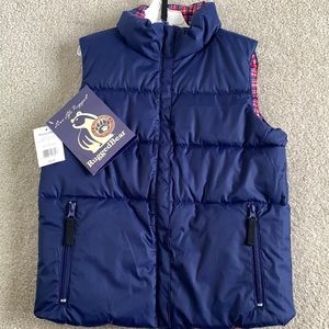 Rugged Bear Reversible Puff Vest NWT Puffer Blue